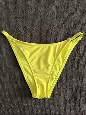 Wild Fable Neon Yellow High-Cut Bikini Bottom